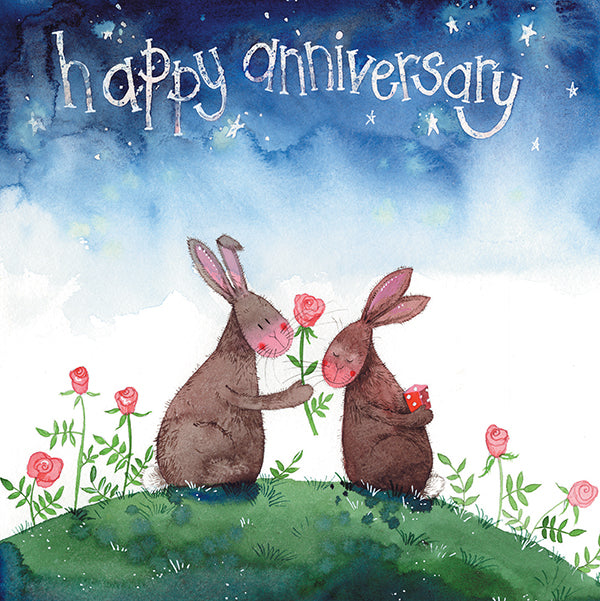 Rabbits Anniversary Card