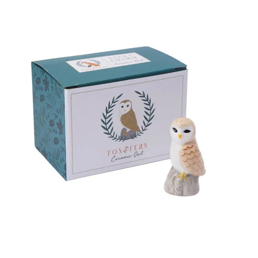 Ceramic Owl Lucky Charm