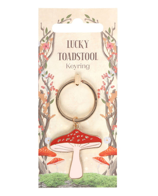 Lucky Toadstool Keyring