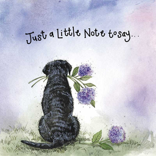 Just A Note To Say Labrador Card