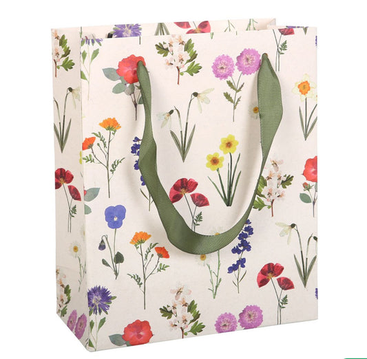 Medium Wildflower Print Gift Bag