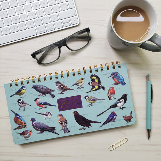 Weekly Planner and Pen Set - Birds