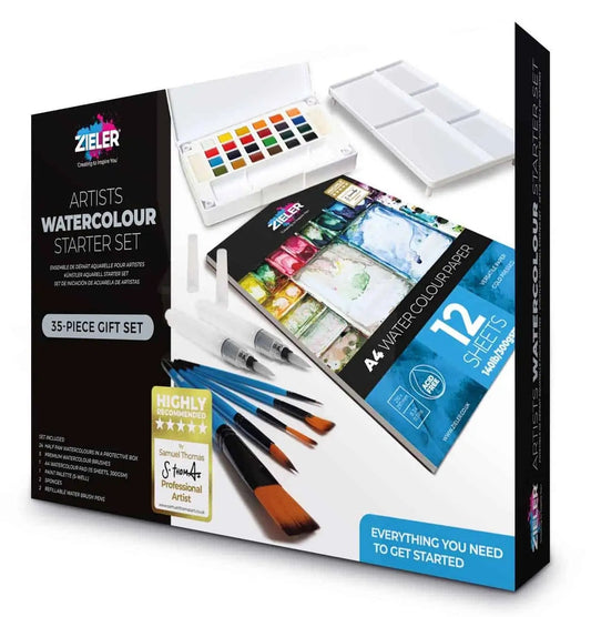 Watercolour Starter Art Gift Set by Zieler