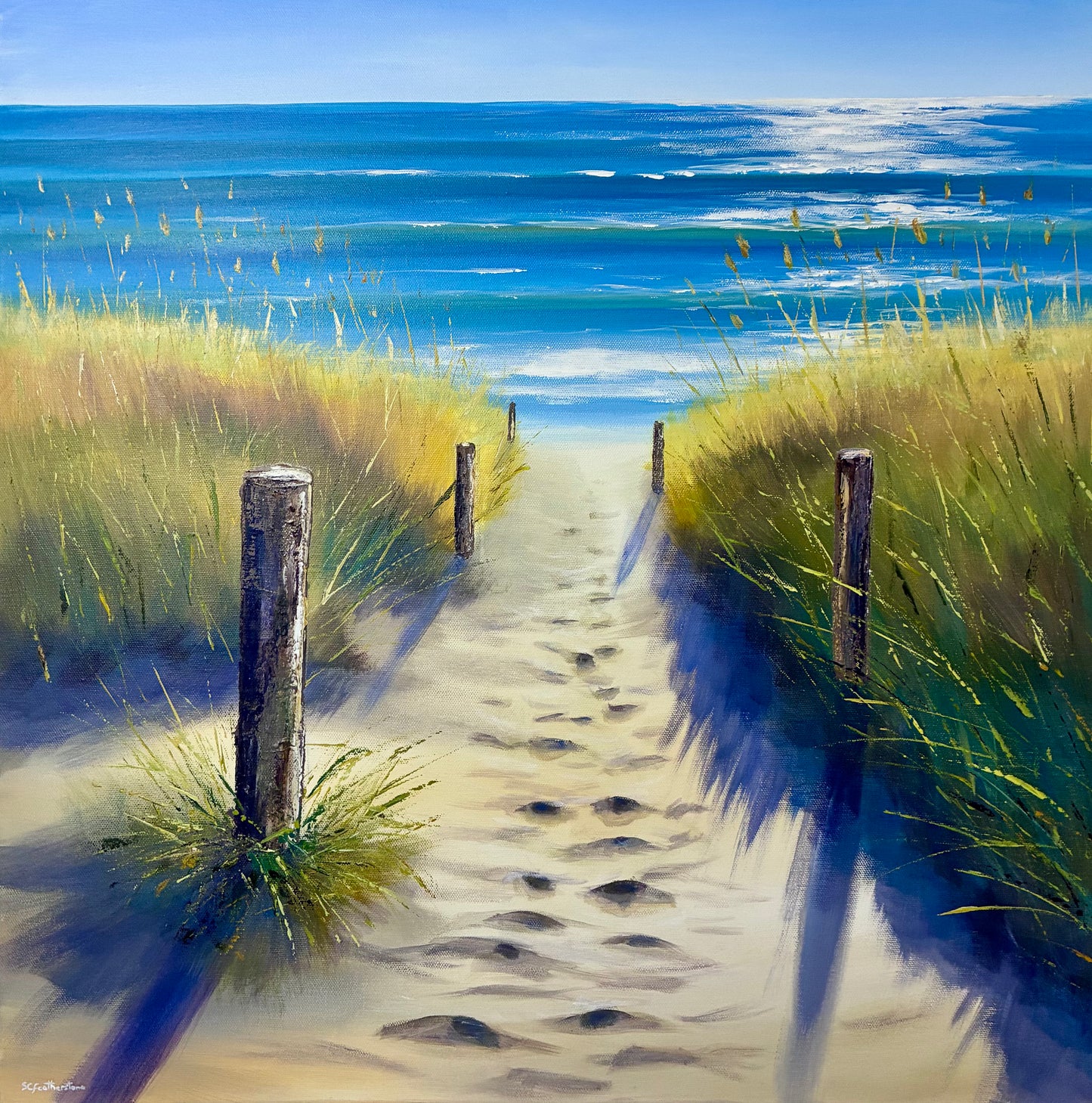 Beach Path - Canvas Painting