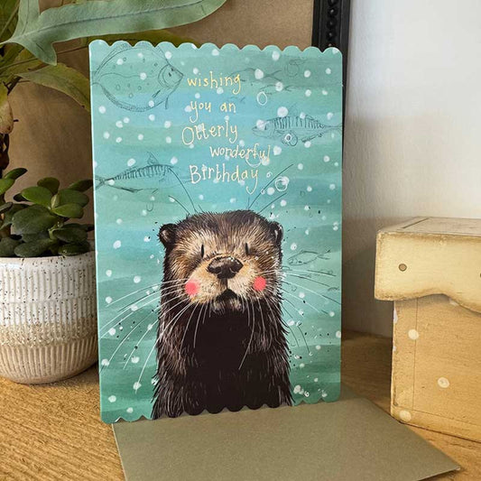 Otter Birthday Card
