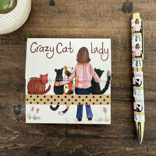 Crazy Cat Lady Mini Magnetic Notepad