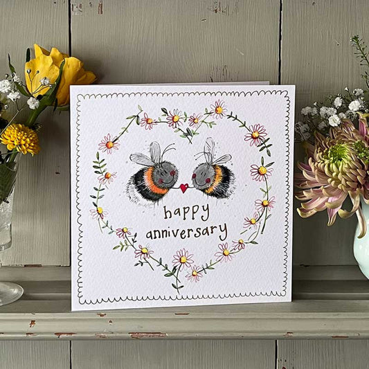 Greeting Card Bee Anniversary