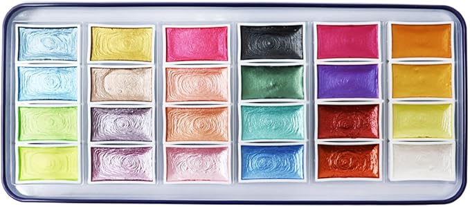 Shimmer Watercolour Paint Set 24