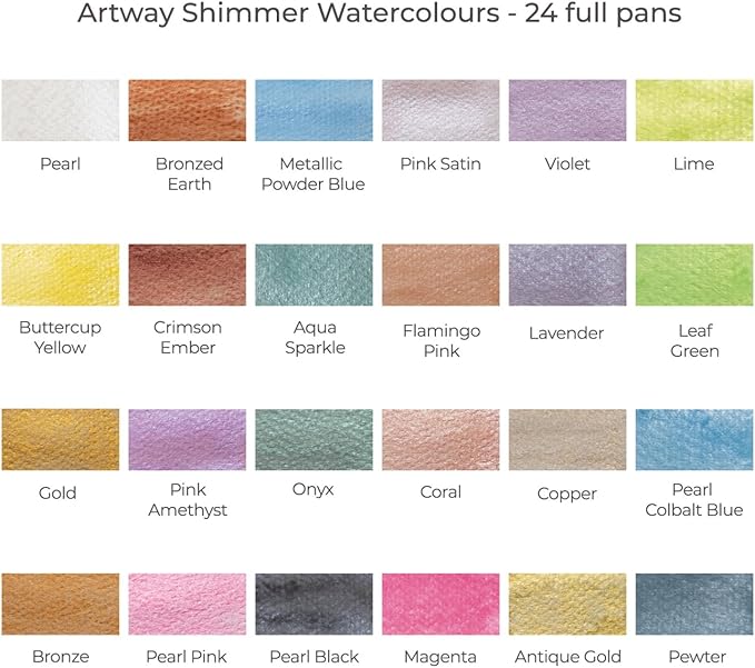 Shimmer Watercolour Paint Set 24