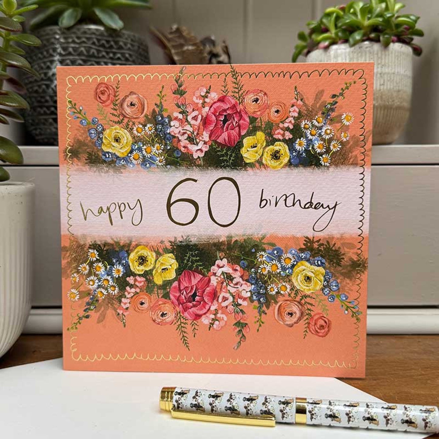 60th Birthday Card