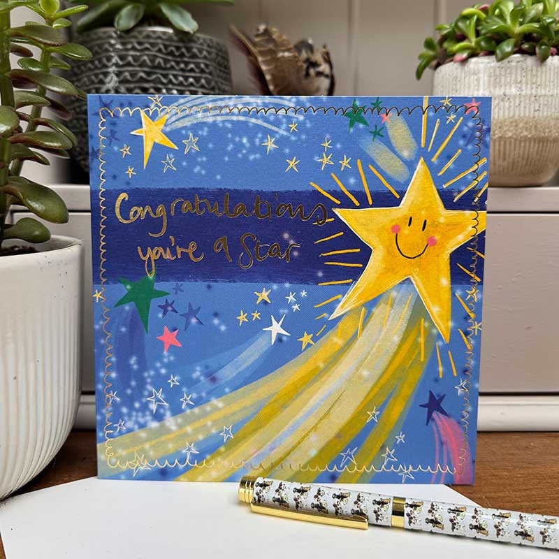 Congratulations Star Greeting Card