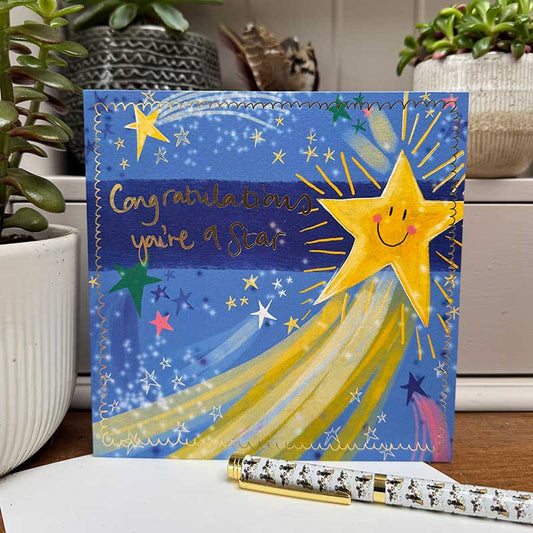 Congratulations Star Greeting Card