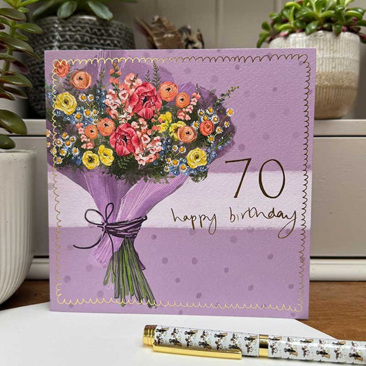70th Birthday Card