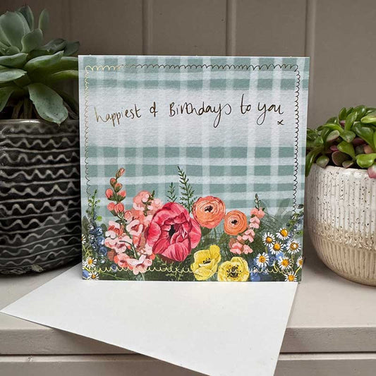 Flowers Birthday Card