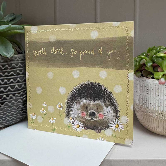 Well done Hedgehog Card