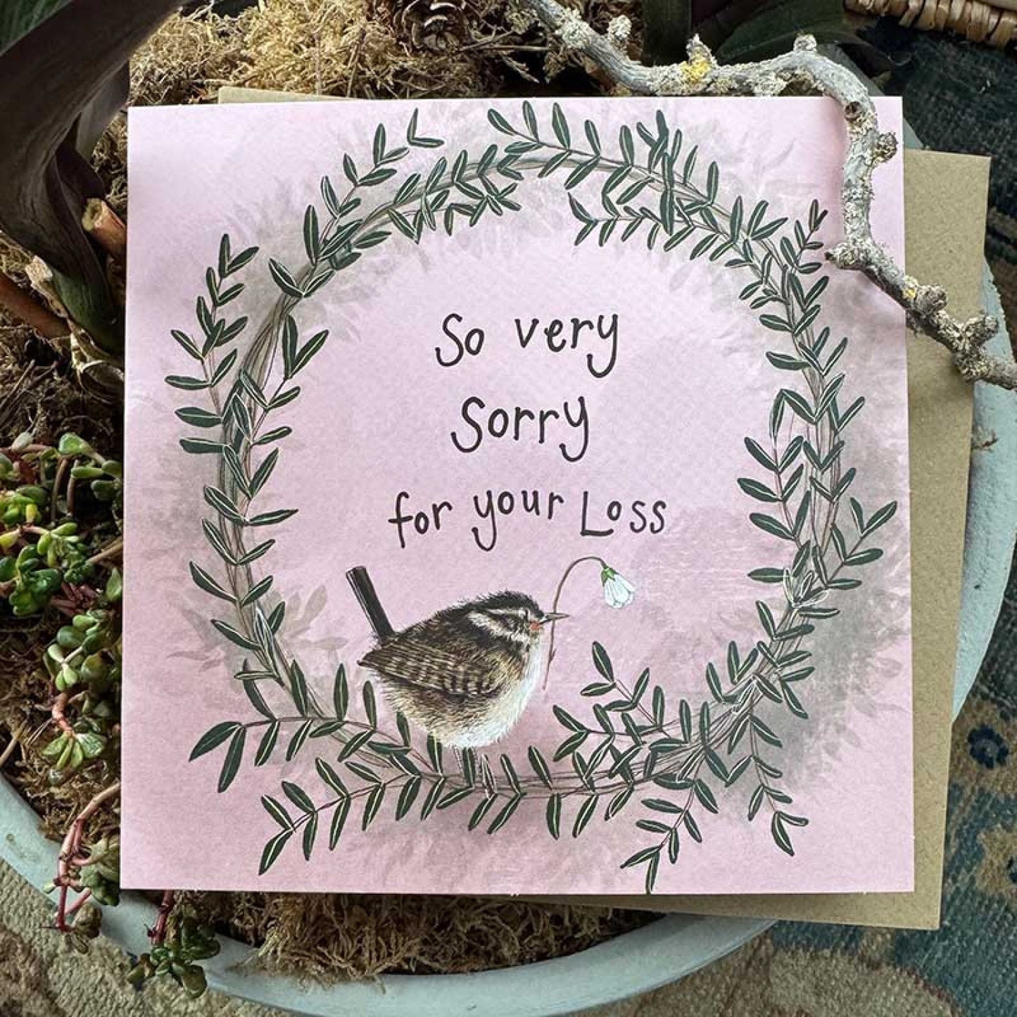 Wren Sympathy Card