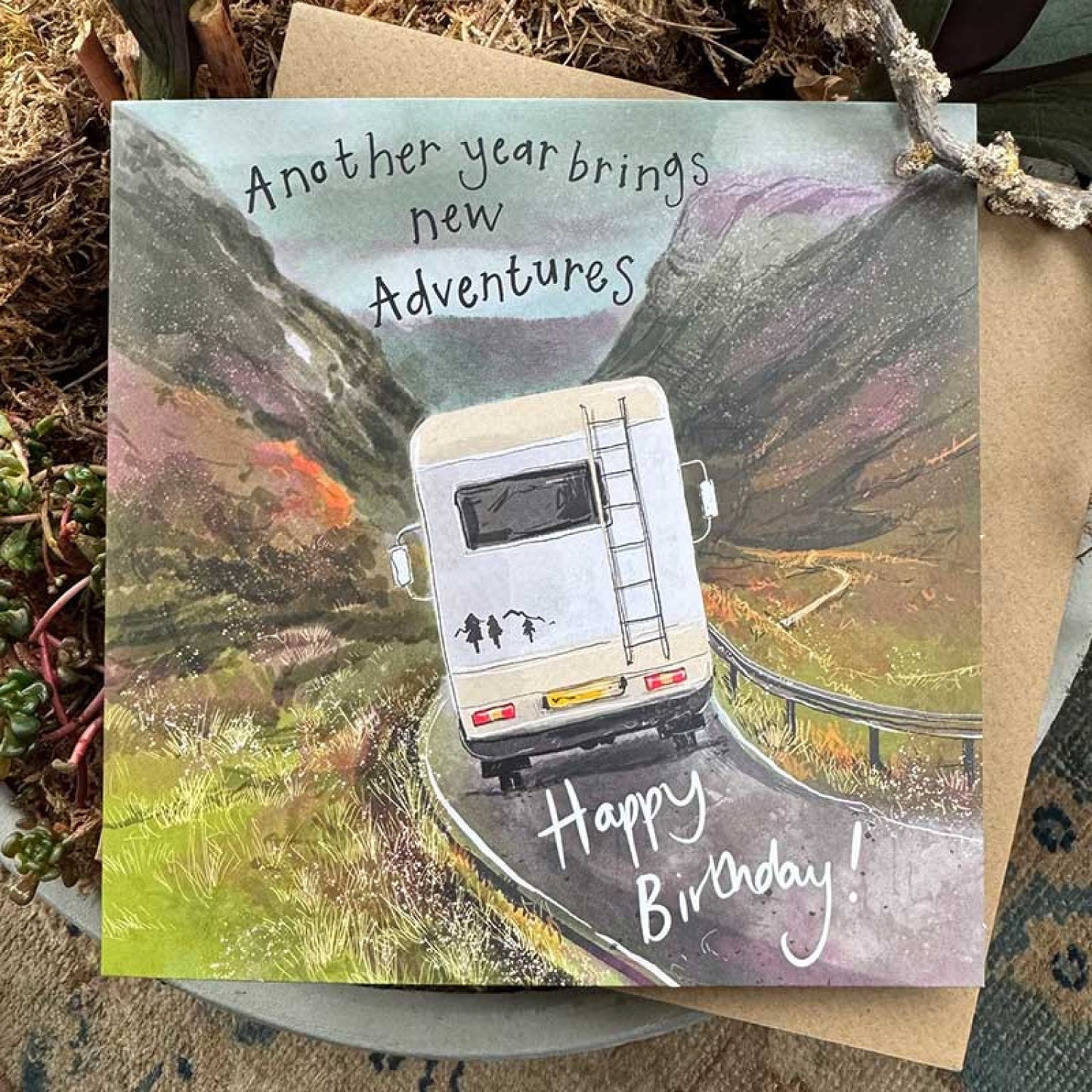 Motorhome Adventures Birthday Card