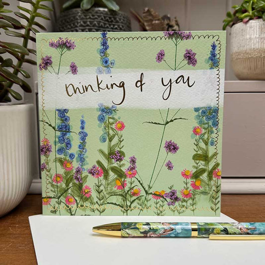 Thinking of You Flowers Card