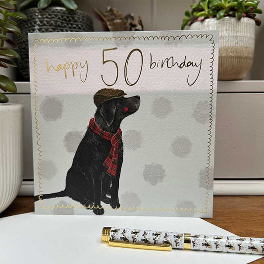 50th Dog Birthday Card