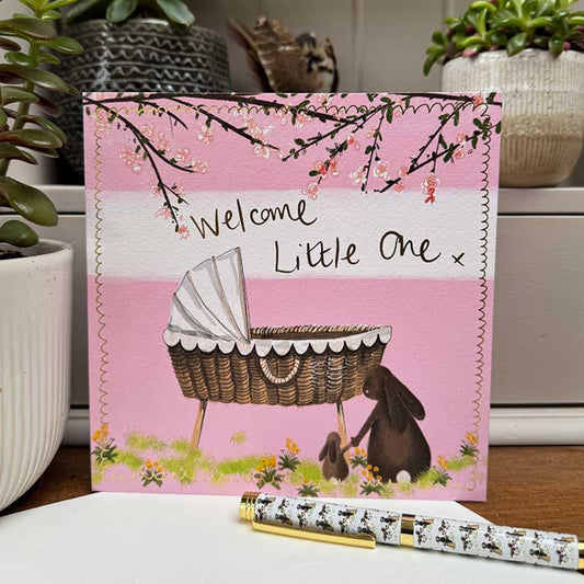 Welcome Baby Girl Card