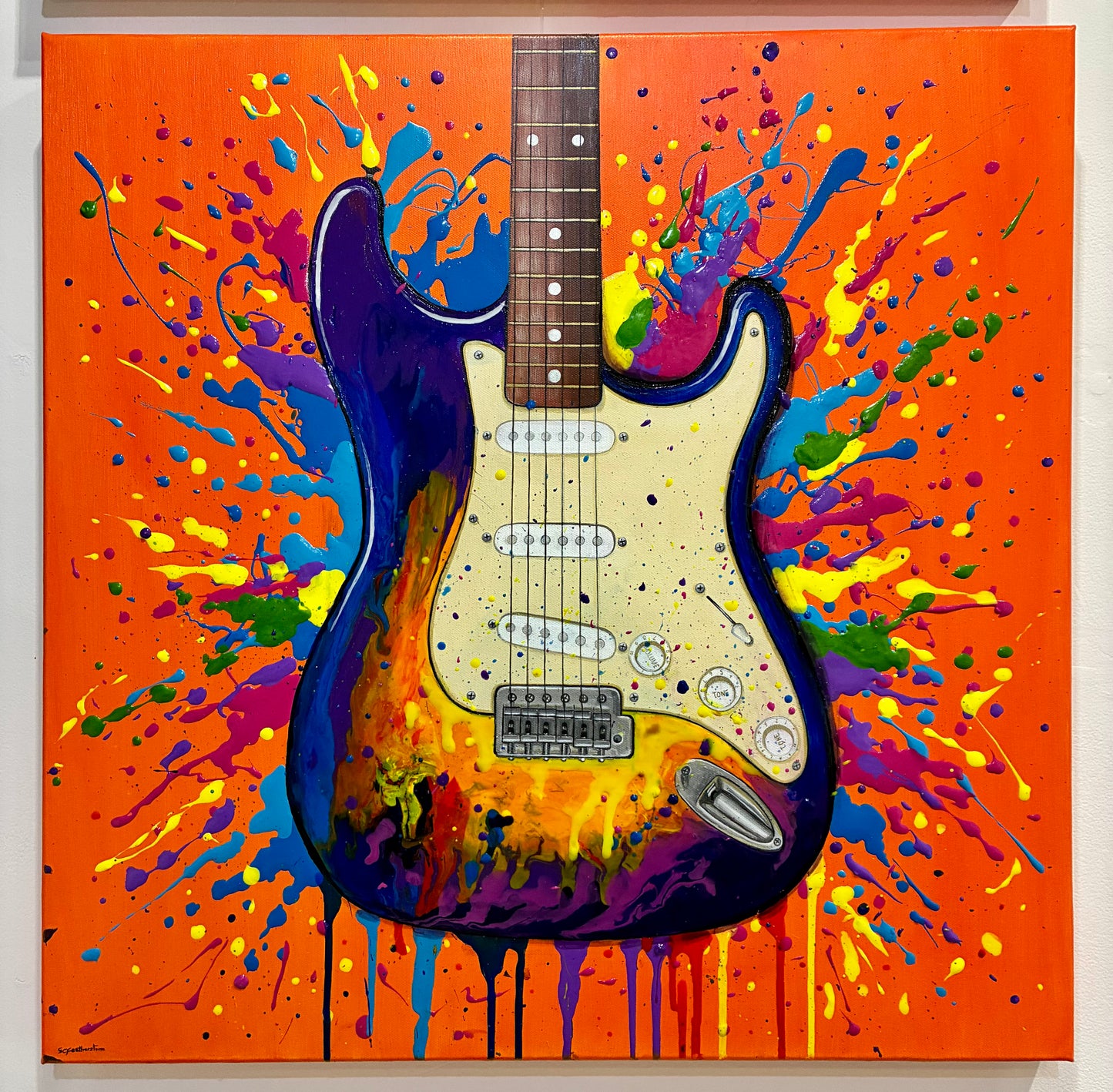 Guitar - Large Canvas Painting