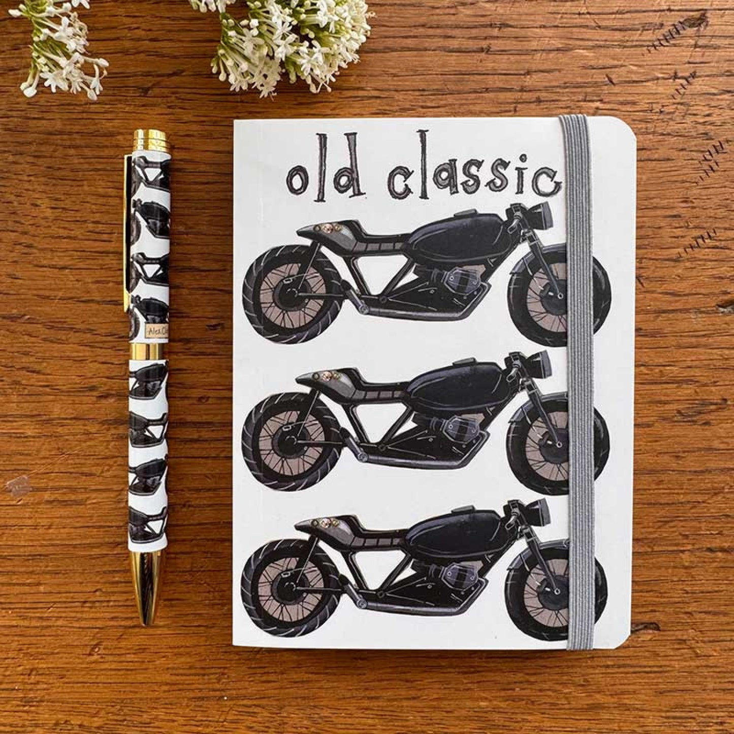 Classic Motorbike Small Chunky Notebook