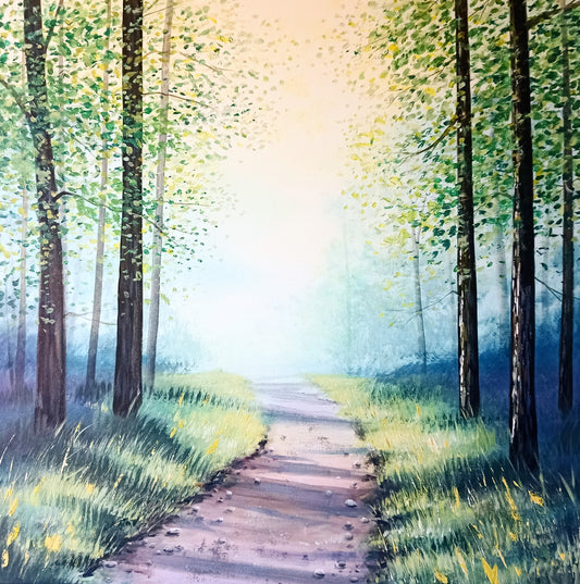 Canvas Painting - Woodland Path