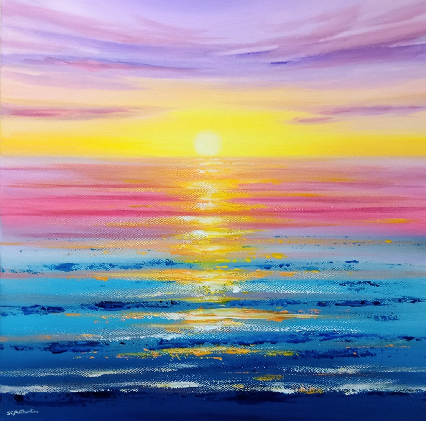 Seascape Canvas - Sunset