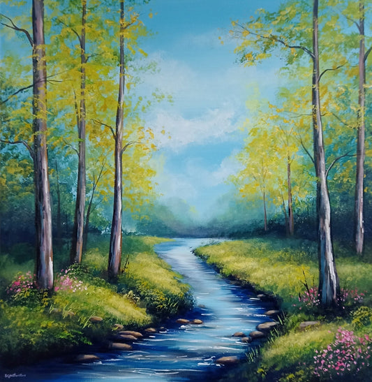 Canvas Painting - Forest River