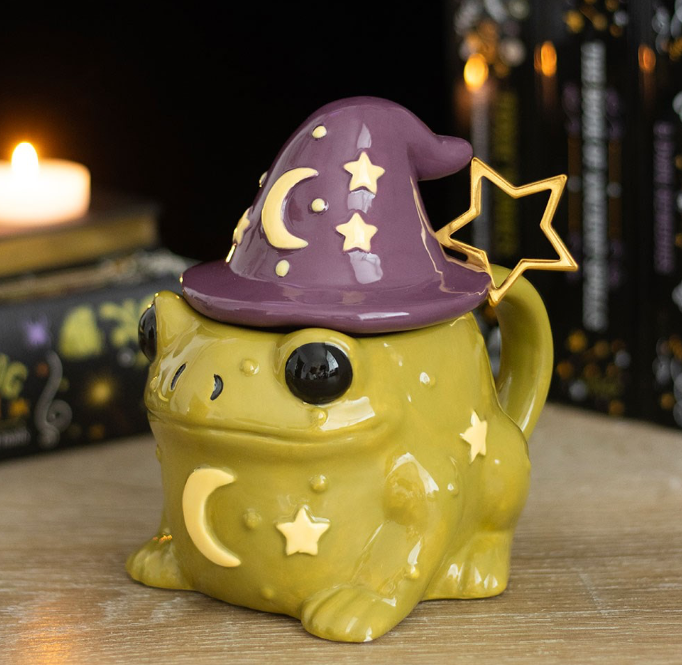 Toad Shaped Mug, Lid and Spoon