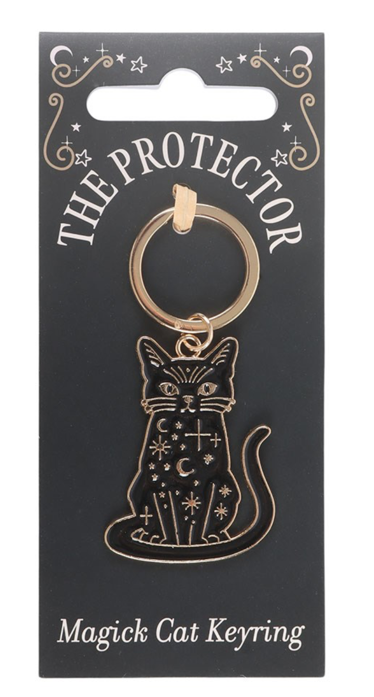 Black Cat Keyring