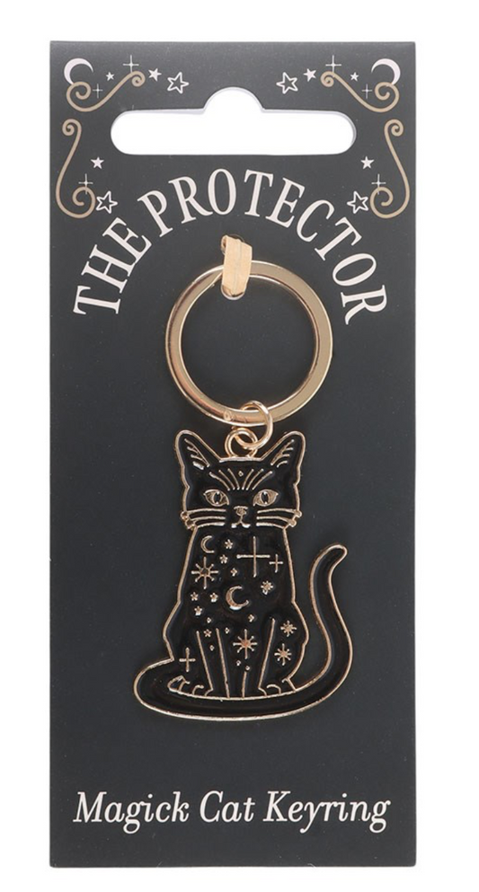 Black Cat Keyring