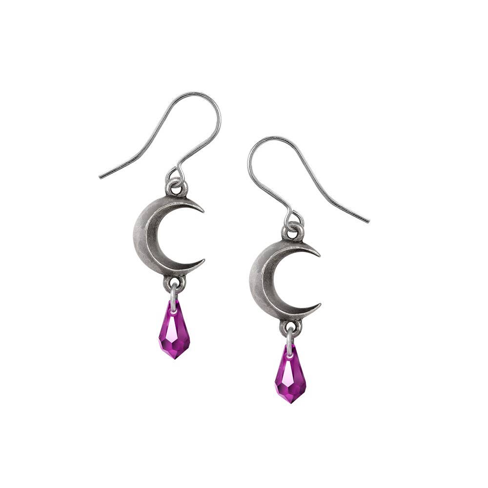 Tears of the Moon - Amethyst - Dropper Earring Pair