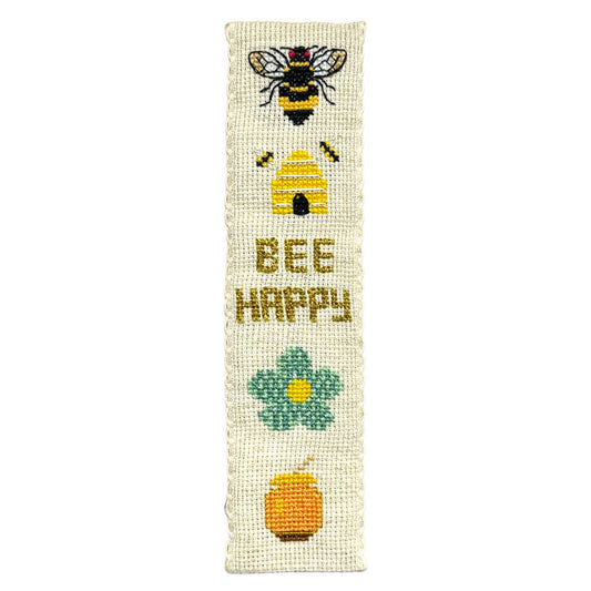 Honey Bee Cross Stitch Bookmark Kit