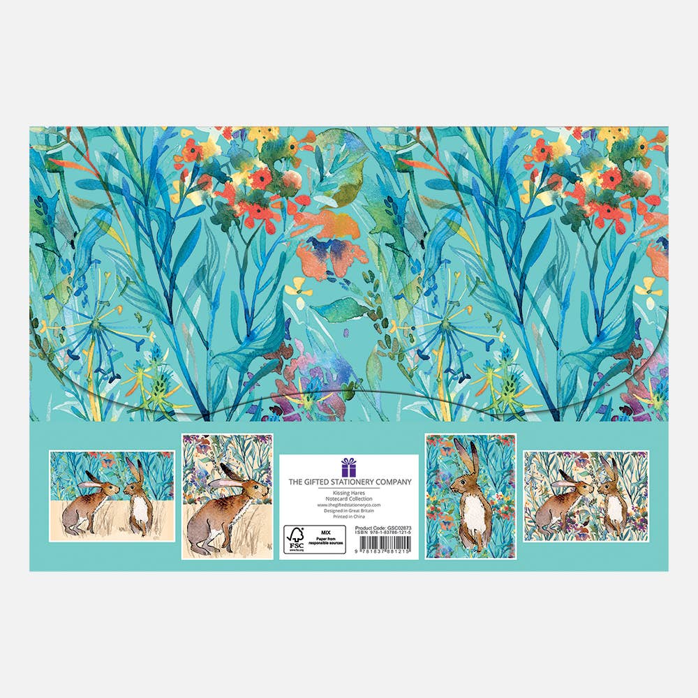 Notecard Collection - Kissing Hares