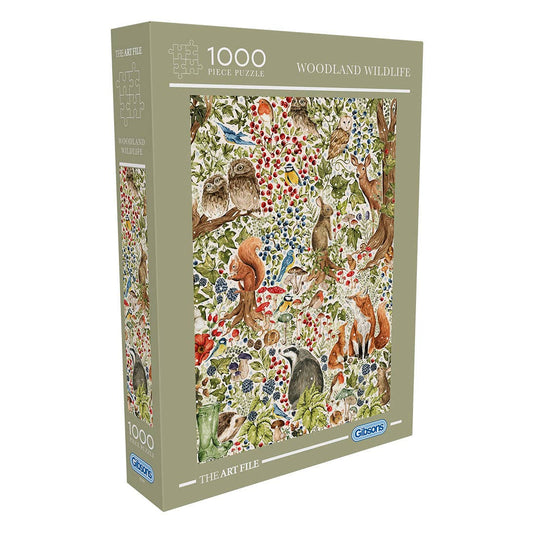 The Art File: Woodland Wildlife 1000 Piece Jigsaw Puzzle