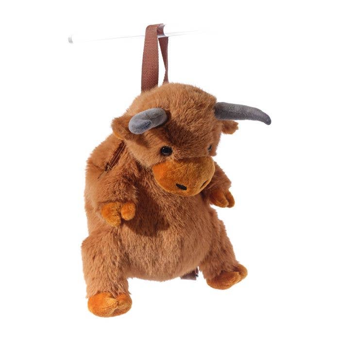Plush Highland Cow Back Pack