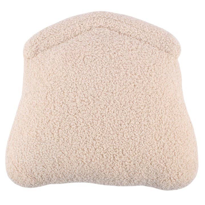 White Beehive Boucle Cushion