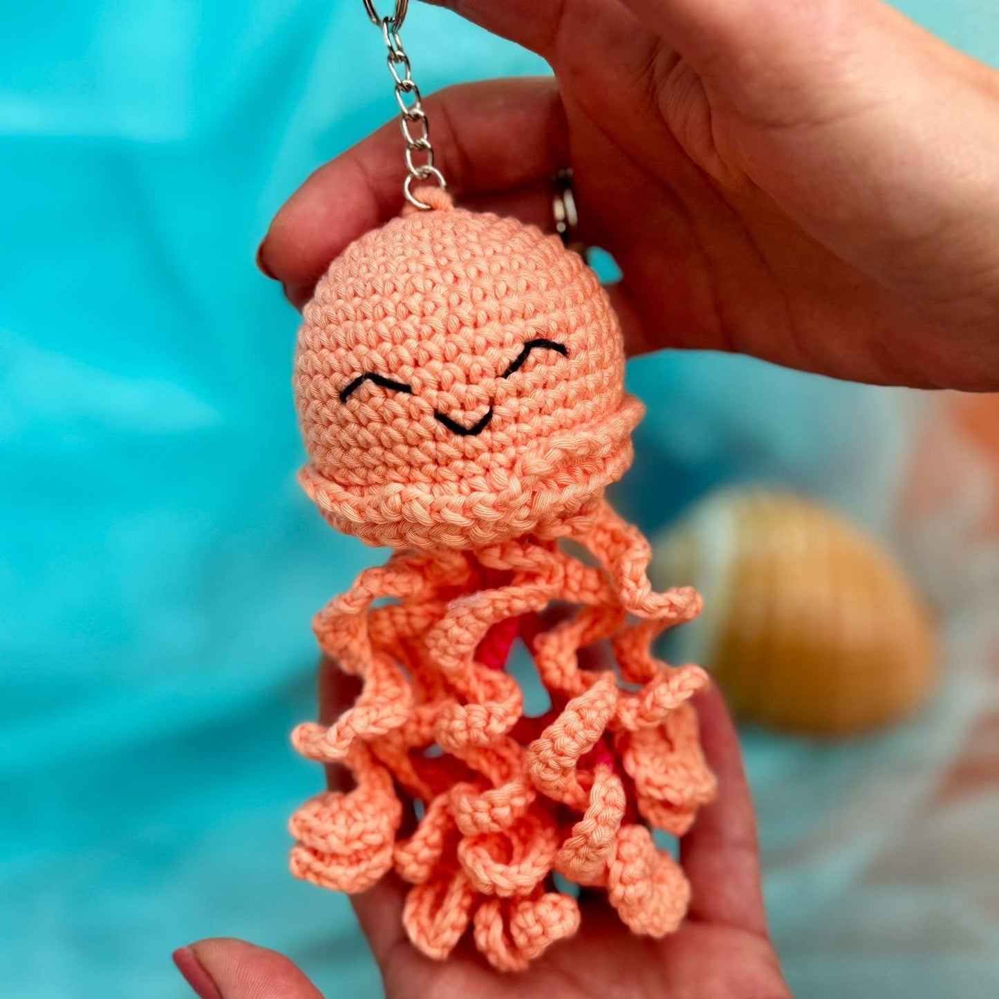 Knitty Critters Sealife Keyrings - Jellyfish