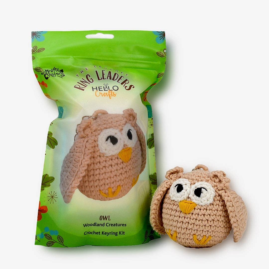 Ringleaders Keyring Crochet Kit - Woodland - Owl
