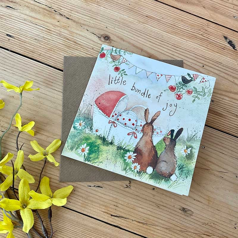 New Baby Bunny Card – Wild Art Gallery