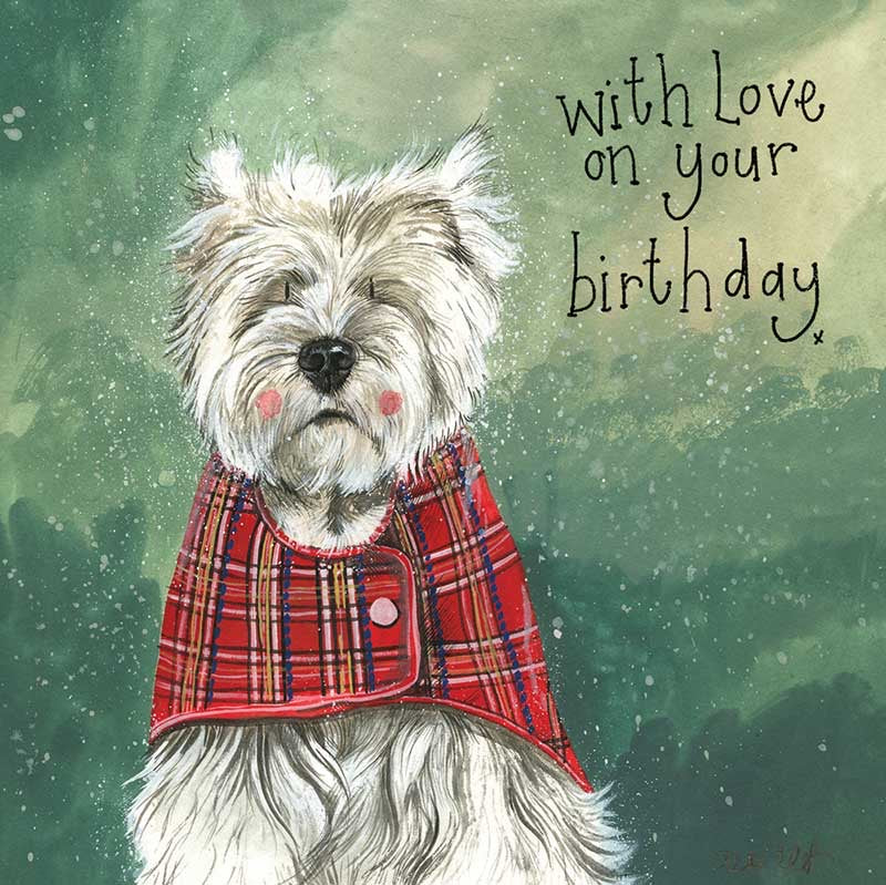 Westie Dog Birthday Card