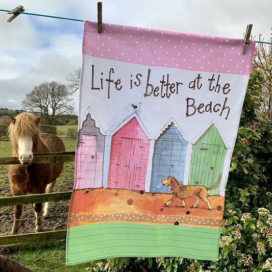 Life Is Better At The Beach Tea Towel