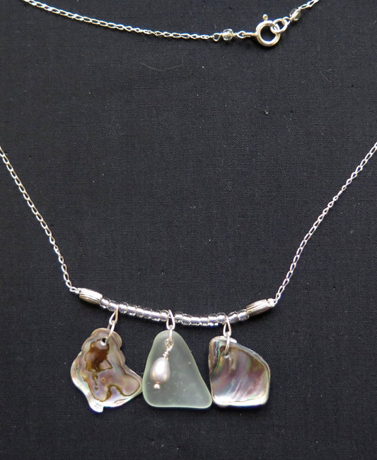 shells and seaglass necklace...