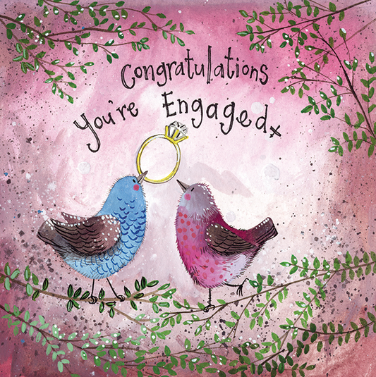 Engagement Birds Card