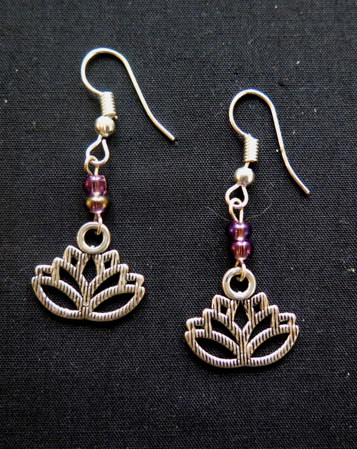 lotus flower earrings....