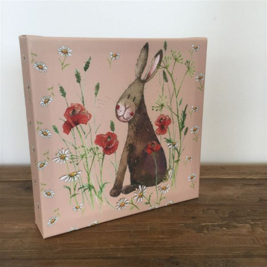 Hare and Daisies Small Canvas
