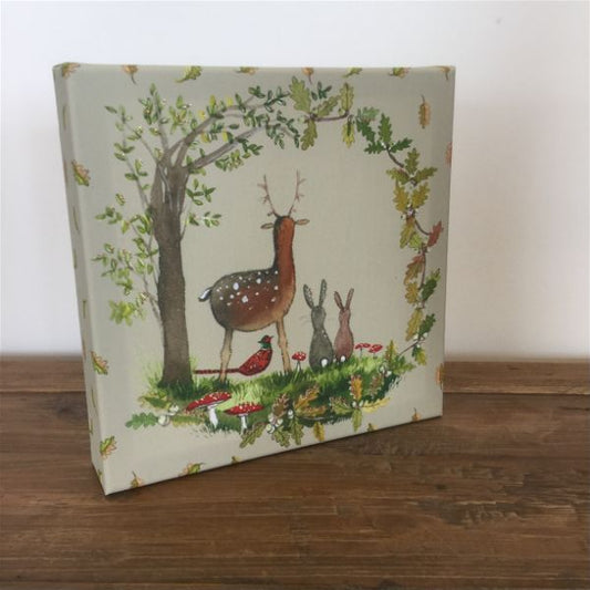 Woodland Animals Small Canvas