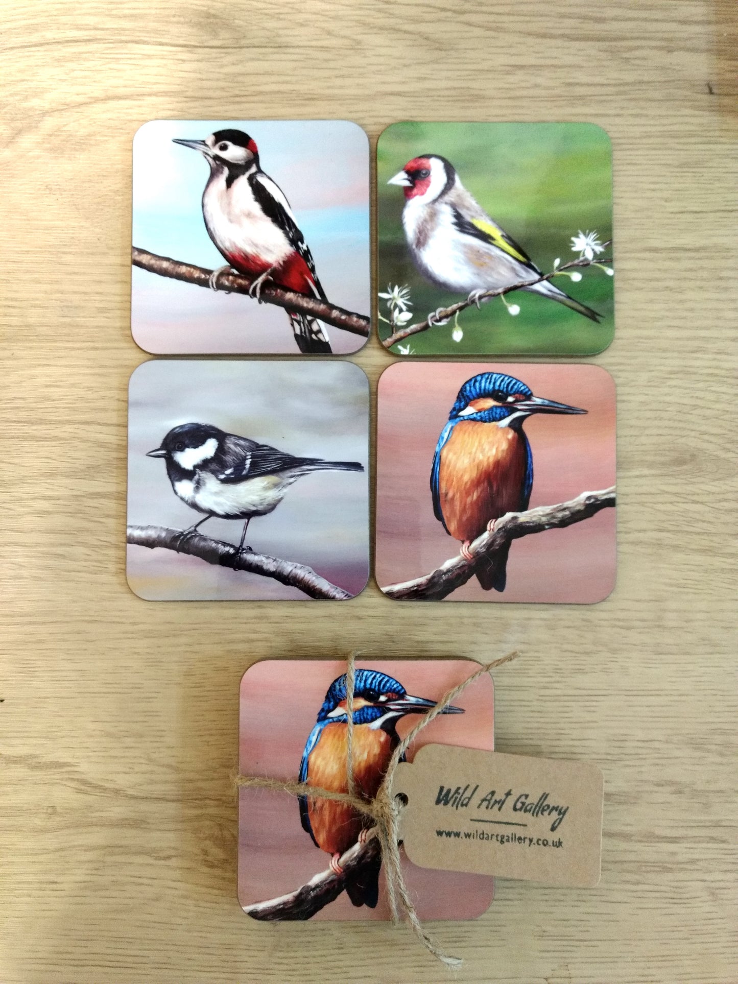 Set of 4 British Bird Coasters
