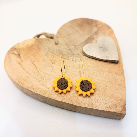 Sunflower Earring Hoops